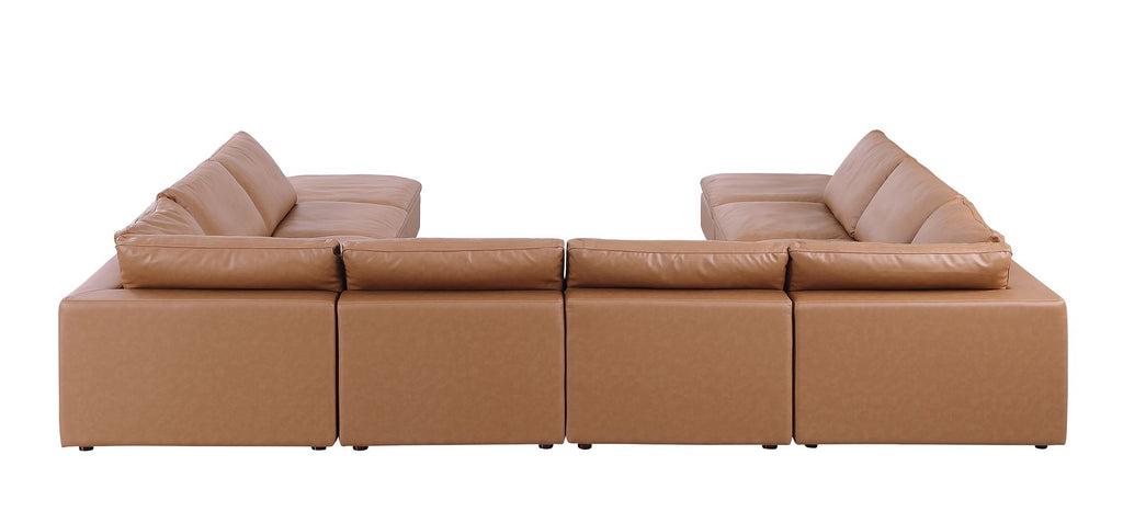 1100 Divanitalia 10-Piece U-Shaped Sectional Sofa with Chaise in Top-grain Italian Leather