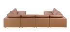 1100 Divanitalia 10-Piece U-Shaped Sectional Sofa with Chaise in Top-grain Italian Leather