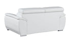 4571 Modern Genuine Leather Loveseat - White - SKU 4571-L-WHITE - view 3