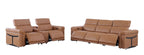 1126 Divanitalia 6-Piece Modular Power Reclining Sofa and Console Loveseat Set in Top Grain Italian Leather with 5 Power Recliners & Power Headrests - Cognac - SKU 1126-COGNAC-6.5-HT - view 4
