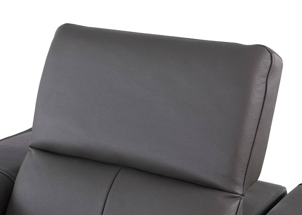 1208 6-Piece L-Shaped Leather Reclining Sectional Sofa with 3 Power Recliners