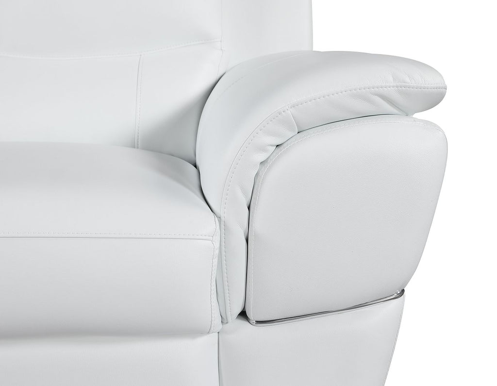 4572 Modern Genuine Leather 3-Piece Sofa Set - White - SKU 4572 WHITE 3PC (S/L/C) - GROUP - view 11