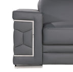 296 Modern Genuine Leather Sofa - Grey - SKU 296-GREY-S - view 6