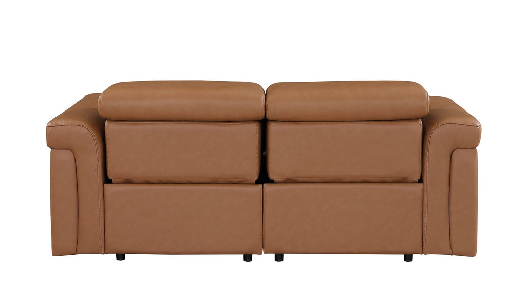 1126 Divanitalia 2-Piece Modular Power Reclining Loveseat in Top Grain Italian Leather with 2 Power Recliners & Power Headrests - Cognac - SKU 1126-COGNAC-2.2-HT - view 7