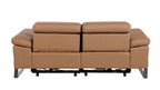 1246 Divanitalia Top Grain Italian Leather Loveseat with Power Headrest - Cognac - SKU 1246-COGNAC-2.2-HT - view 7