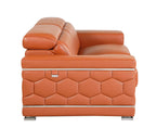 692 Divanitalia 2-Piece Sofa Set with Adjustable Headrest in Top-grain Italian Leather - Camel - SKU 692- CAMEL 2PC (S/L) - GROUP - view 14