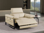 1246 Divanitalia Power Reclining Arm Chairwith Power Headrests - Top Grain Italian Leather
