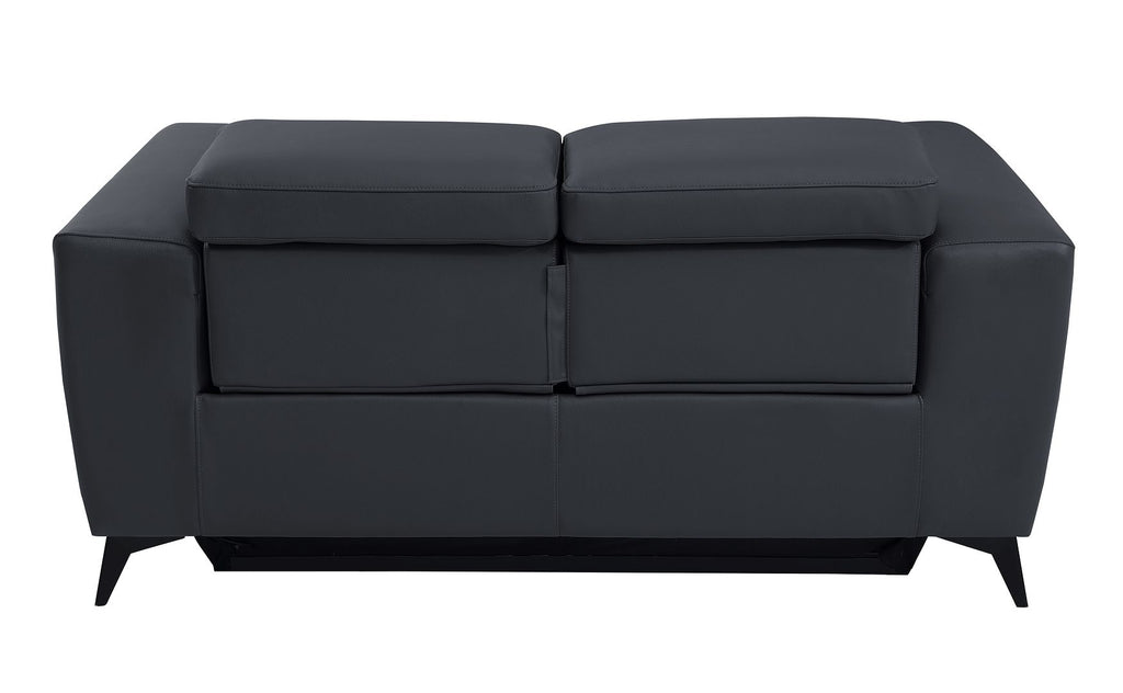 989 Divanitalia Power Reclining Loveseat with Power Headrest in Top-grain Italian Leather