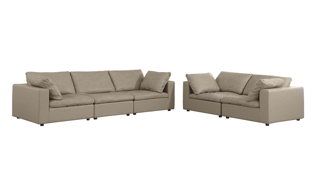 1100 Divanitalia 2-Piece Sofa Set - Top-grain Italian Leather