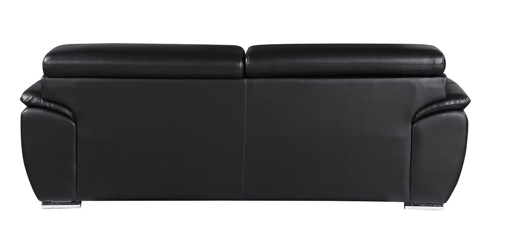 4571 Modern Genuine Leather 2-Piece Sofa Set - Black - SKU 4571-LV BLACK 2PC (S/L) - GROUP - view 7
