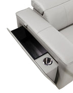 1224 Divanitalia 6-Piece L-Shaped Sectional Sofa in Top Grain Italian Leather with 3 Power Recliners & Power Headrests