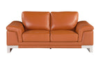 411 Divanitalia 2-Piece Sofa Set in Top-grain Italian Leather - Camel - SKU 411- CAMEL 2PC (S/L) - GROUP - view 6
