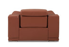 9762 Divanitalia Top Grain Italian Leather Power Reclining Chair with Adjustable Headrests - Camel - SKU 9762-PWR-CH-CAMEL - view 3