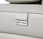 1126 Divanitalia 3-Piece Modular Power Reclining Loveseat in Top Grain Italian Leather with 2 Power Recliners & Power Headrests