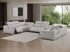 2679 10-Piece U-Shaped Power Reclining Sectional Sofa in Genuine Leather - 4 Recliners