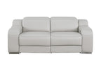 1116 Divanitalia 2-Piece Modular Power Reclining Loveseat in Top Grain Italian Leather with 2 Power Recliners & Power Headrests
