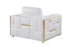 1130 Divanitalia 3-Piece Sofa Set in Top-grain Italian Leather - White - SKU 1130-WHITE-3PC - view 11