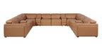 1224 Divanitalia 12-Piece U-Shaped Sectional Sofa in Top Grain Italian Leather with 4 Power Recliners & Power Headrests