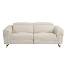 990 Divanitalia Power Reclining Sofa with Power Headrest in Top-grain Italian Leather