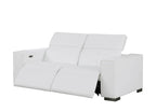 1208 Genuine Leather Dual Power Reclining Loveseat