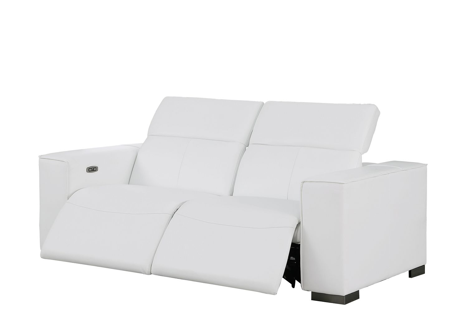 1208 Genuine Leather Dual Power Reclining Loveseat