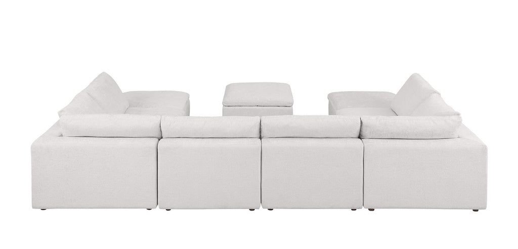 1100 Divanitalia Top-grain Italian Leather 9-Piece Sectional Sofa with Chaise