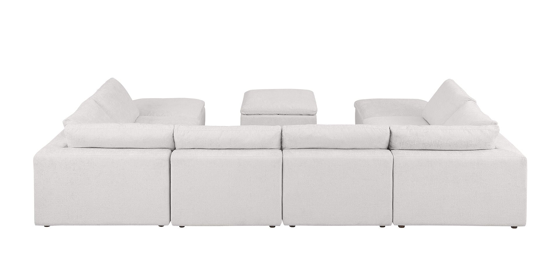 1100 Divanitalia Top-grain Italian Leather 9-Piece Sectional Sofa with Chaise