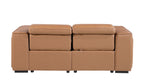 1224 Divanitalia 2-Piece Modular Power Reclining Loveseat in Top Grain Italian Leather with 2 Power Recliners & Power Headrests