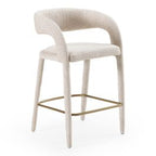 Faerron - Modern Ivory Beige Counter Chair