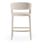Faerron - Modern Ivory Beige Counter Chair