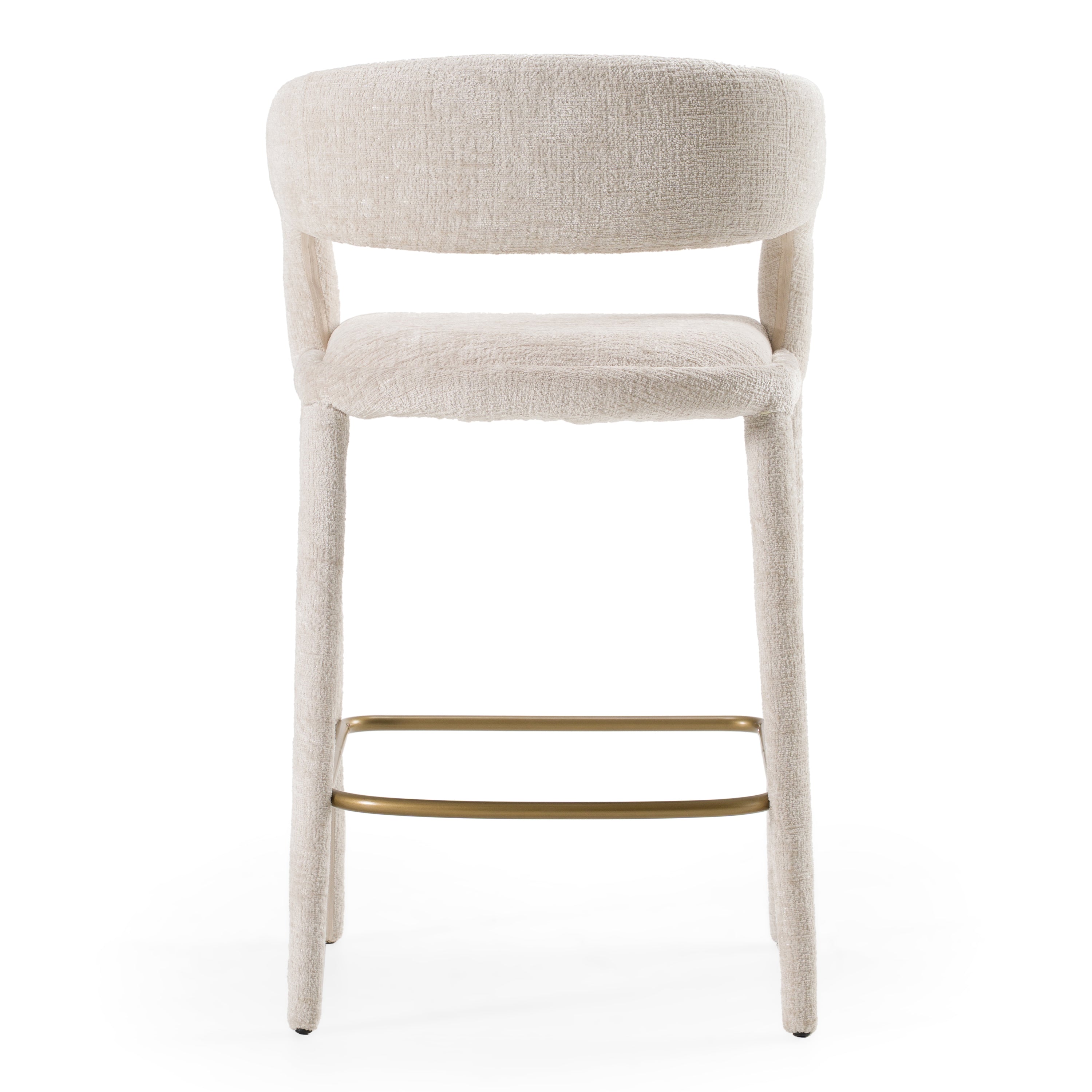 Faerron - Modern Ivory Beige Counter Chair