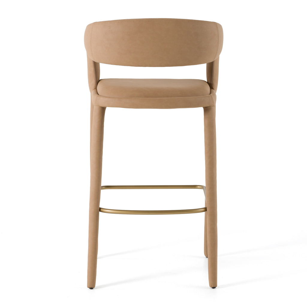 Faerron - Modern Leatherette Bar Chair - Modern Leatherette Bar Chair