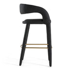 Faerron - Modern Leatherette Bar Chair - Modern Leatherette Bar Chair