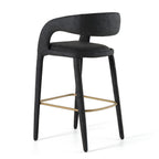 Faerron - Modern Leatherette Bar Chair - Modern Leatherette Bar Chair