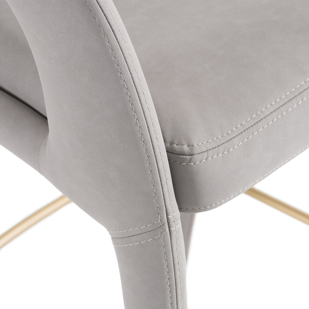 Faerron - Modern Leatherette Bar Chair - Modern Leatherette Bar Chair