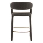 Faerron - Modern Grey Fabric Counter Chair
