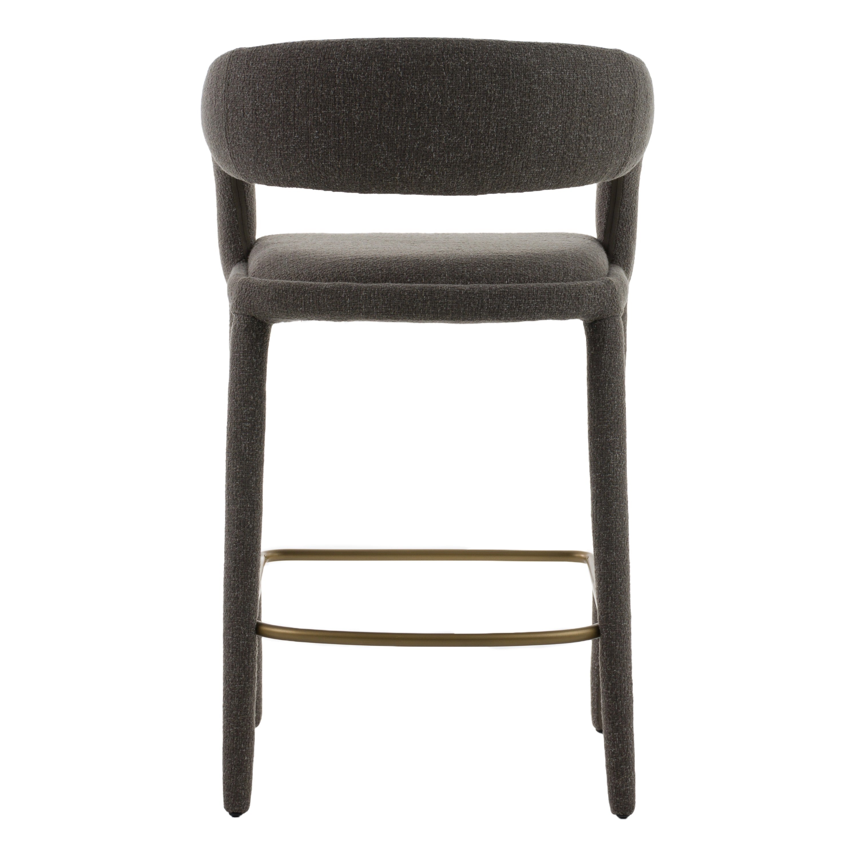 Faerron - Modern Grey Fabric Counter Chair