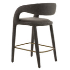 Faerron - Modern Grey Fabric Counter Chair