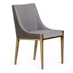 Fairview - Modern Grey & Brass Dining Chair