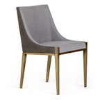 Fairview - Modern Grey & Brass Dining Chair