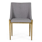 Fairview - Modern Grey & Brass Dining Chair