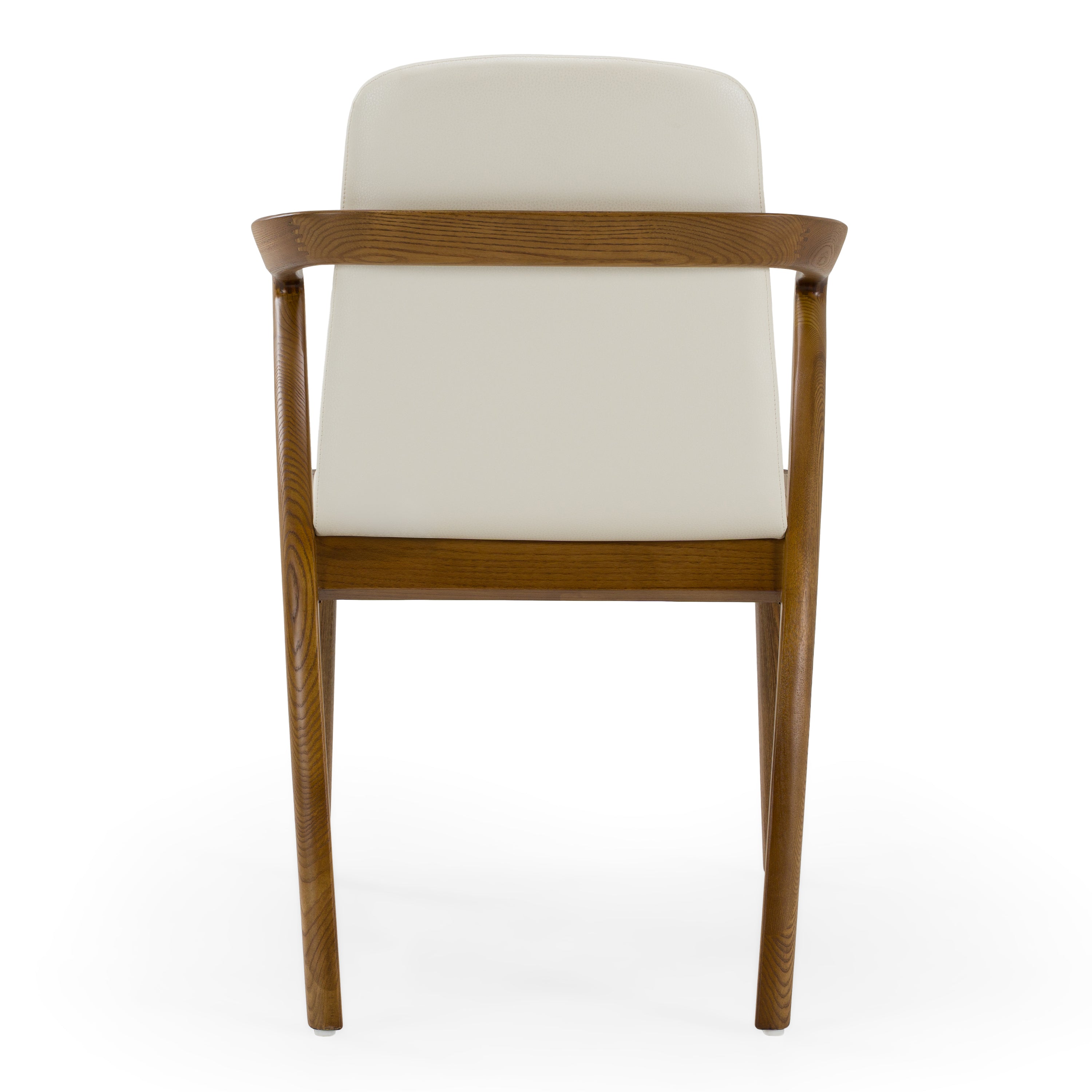 Falcon Mid-Century Walnut and Cream Dining Chair