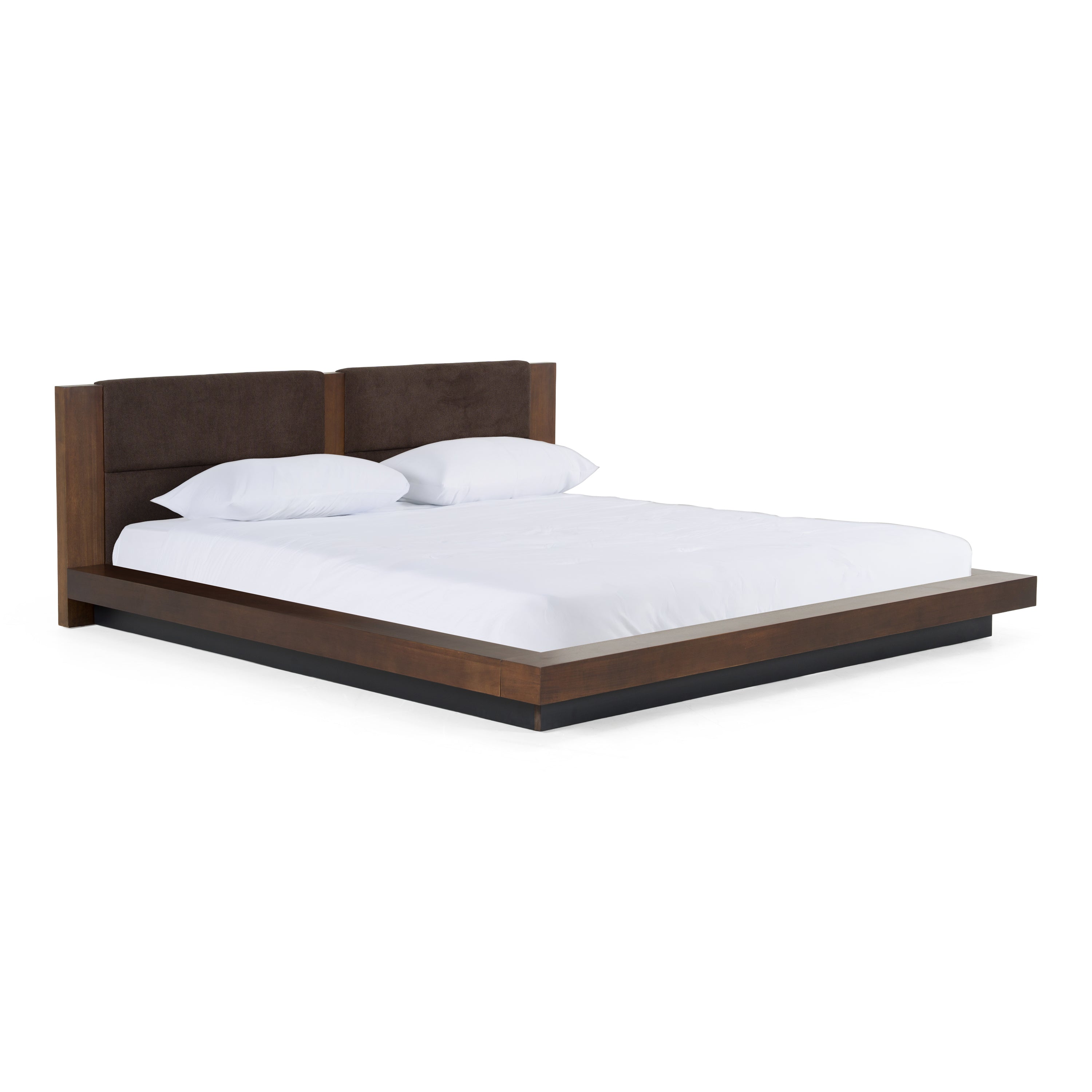 Fantasia - Dark Walnut Dark Grey 4-Piece Bedroom Set - Dark Walnut Dark Grey 4 - Piece Bedroom Set