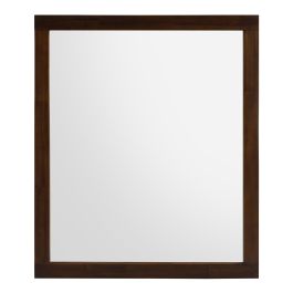 Fantasia - Contemporary Dark Walnut Mirror