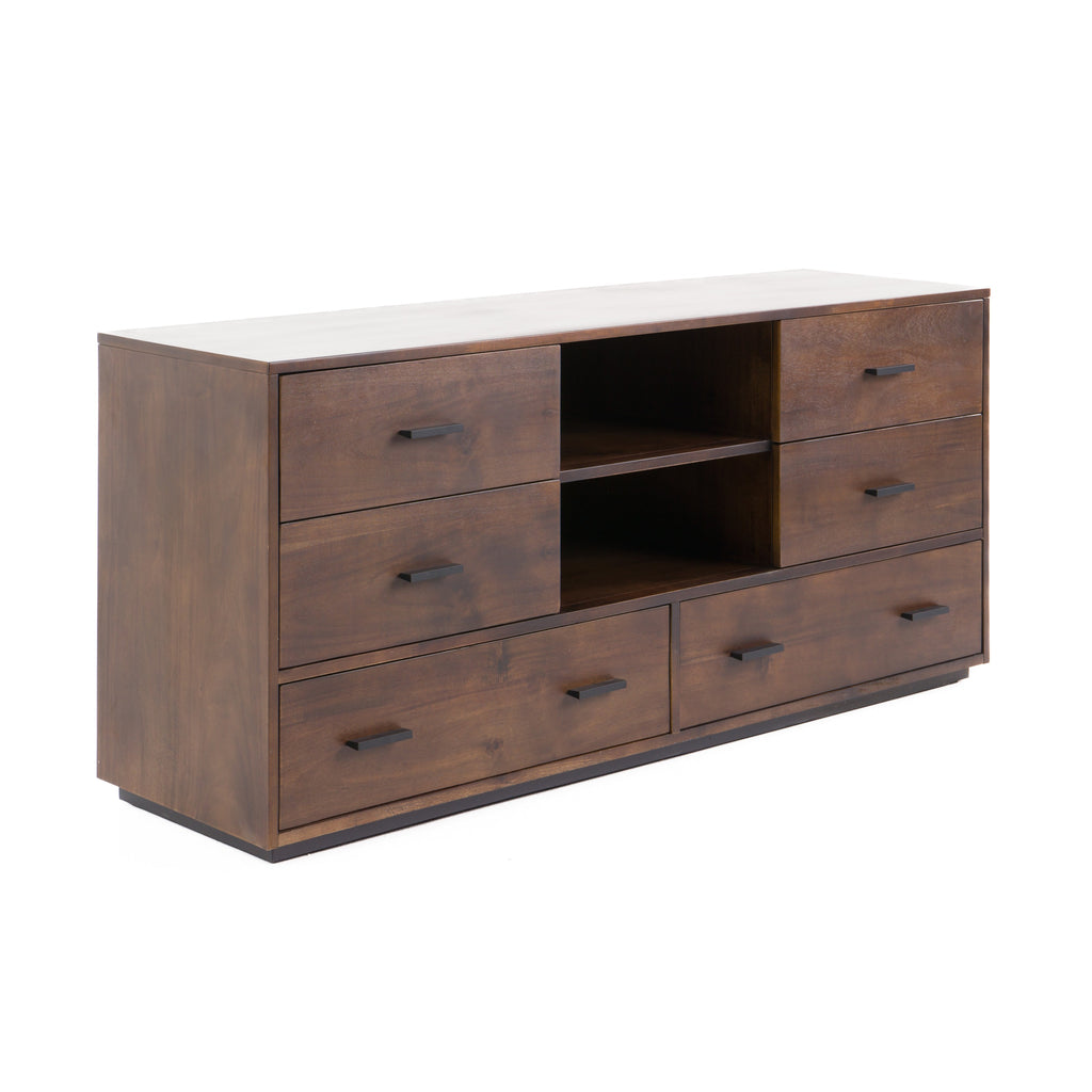 Fantasia - Dark Walnut Dark Grey 4-Piece Bedroom Set - Dark Walnut Dark Grey 4 - Piece Bedroom Set
