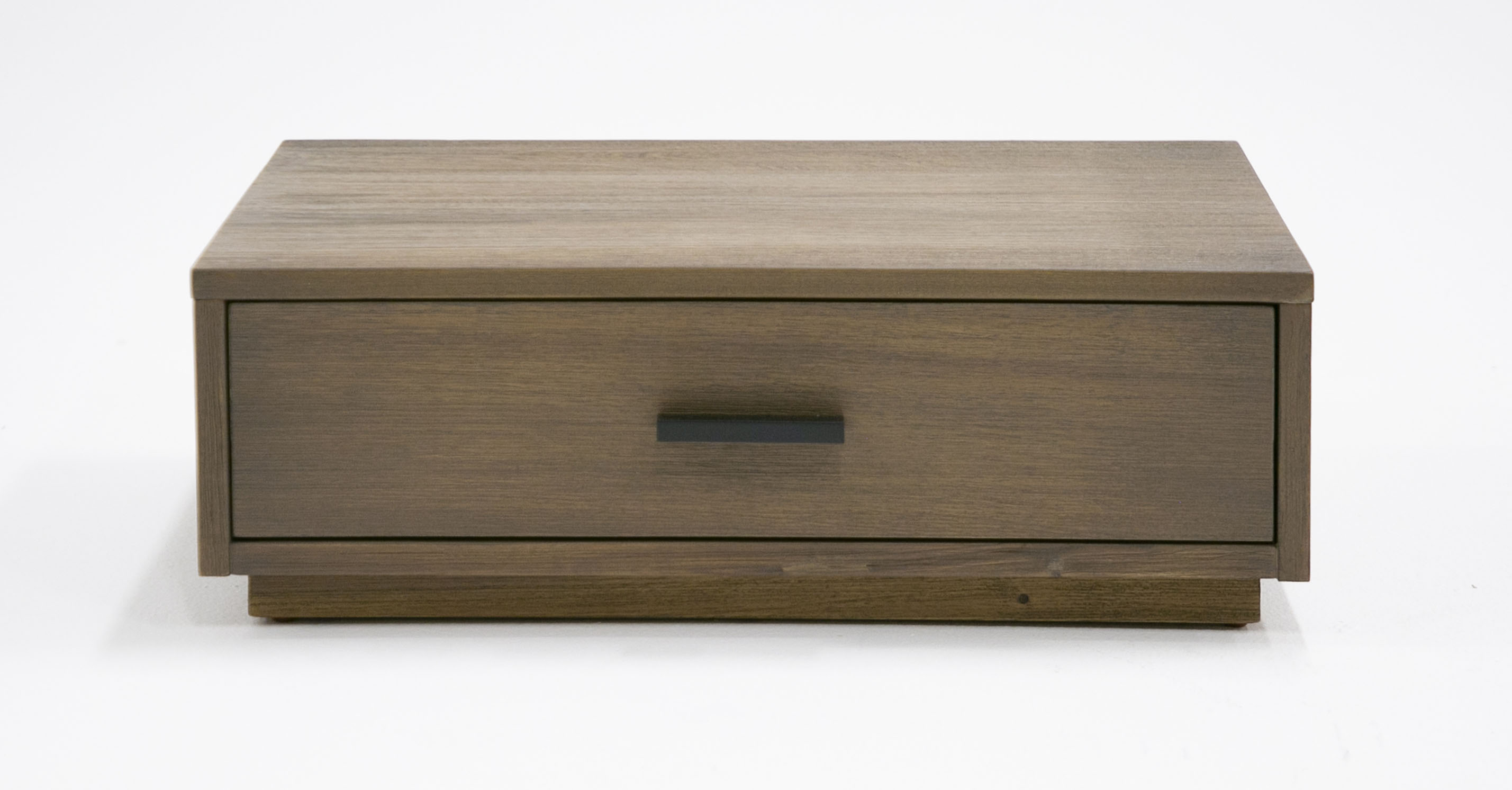 Fantasia - Contemporary Walnut & Grey Bed with Two Nightstands - Contemporary Walnut & Grey Bed with Two Nightstands
