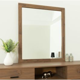 Fantasia - Contemporary Walnut Mirror