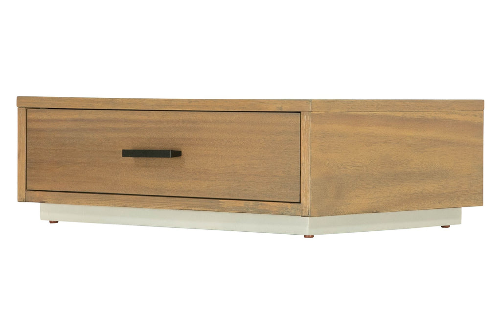 Fantasia - Contemporary Walnut & Grey Bed with Two Nightstands - Contemporary Walnut & Grey Bed with Two Nightstands