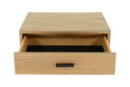 Fantasia - Contemporary Walnut & Grey Bed with Two Nightstands - Contemporary Walnut & Grey Bed with Two Nightstands