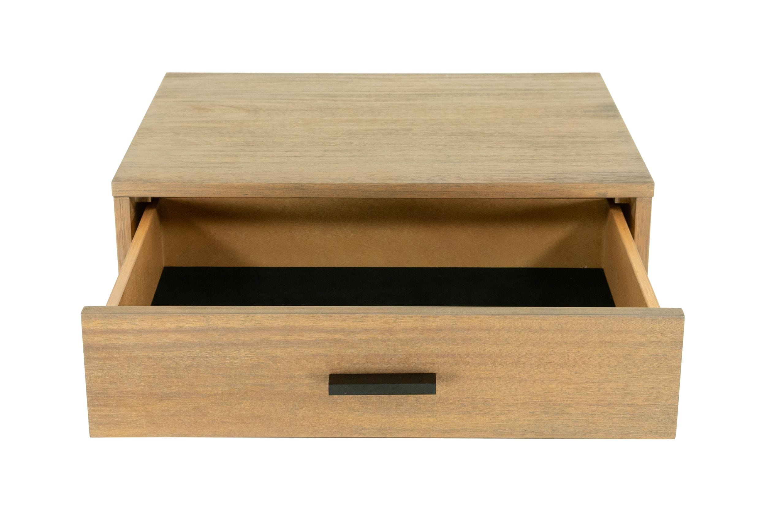 Fantasia - Contemporary Walnut & Grey Bed with Two Nightstands - Contemporary Walnut & Grey Bed with Two Nightstands